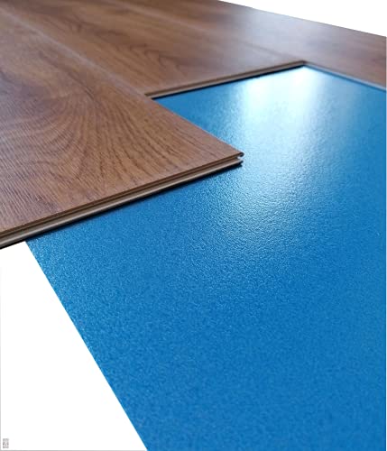 LVT-Unterlage für Fußboden Bodenpaneele Trittschalldämmung Vinyl-/LVT Klick Böden Dämmunterlage / 1,5mm (16m2) von Eurodeco