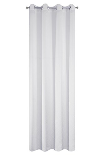 Eurofirany Bruno Weiß135x250 Vorhang einfarbig, Polyester, Weiß, 250 x 135 x 1 cm von Eurofirany
