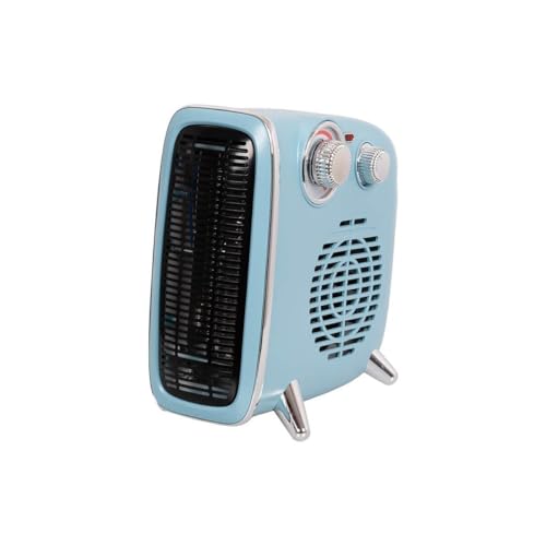 Eurom B-4 1800 Blue Retro-Heizung, 1800W, Thermostat, Überhitzungsschutz, blau (352153) von Eurom