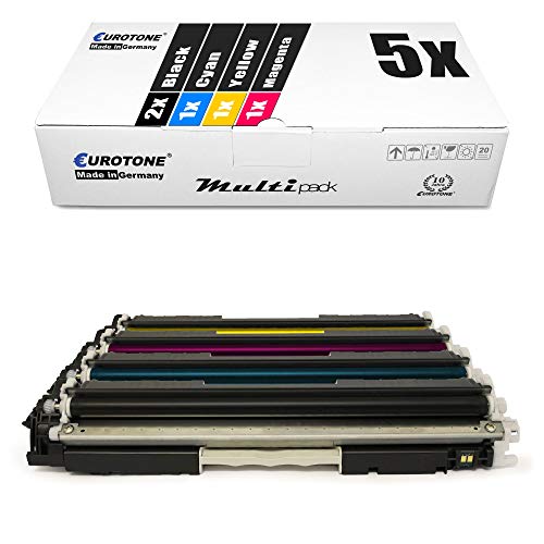 5X Eurotone kompatibler Toner für HP Color Laserjet Pro MFP M 176 177 fw n ersetzt CF350A-53A 130A von Eurotone