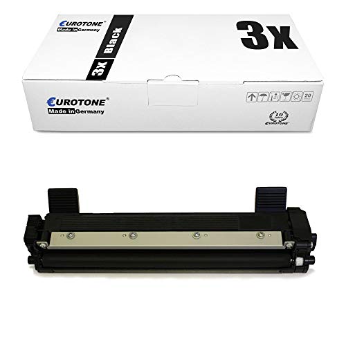 3X Müller Printware Toner kompatibel für Brother DCP 1510 1512 1601 1610 1612 1616 A W NW, TN1050 von Eurotone