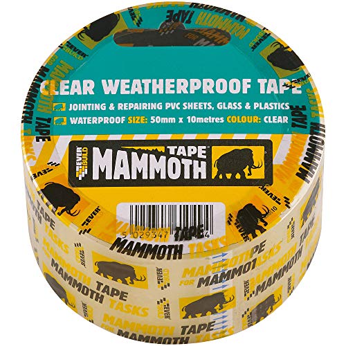 Everbuild 2CLEAR10-EBD Mammut klares wetterfestes Klebeband, 50 mm x 10 m von Everbuild