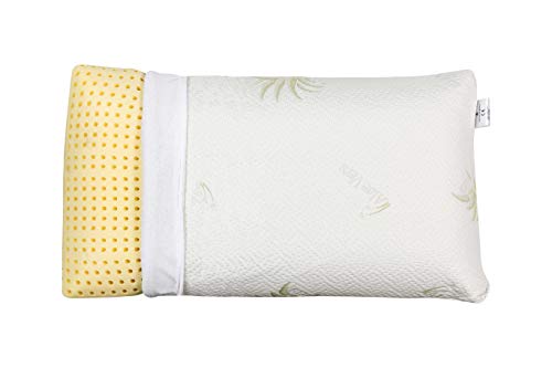 EVERGREENWEB 1 Ortopädische Kissen 40x70 cm, Hoch 18 cm mit Aloe Vera Bezug herausnehmbar, Polsterung aus 100% Memory Foam, Kopfkissen Ideal gegen Nacken und Rückenschmerzen von EVERGREENWEB MATERASSI & BEDS