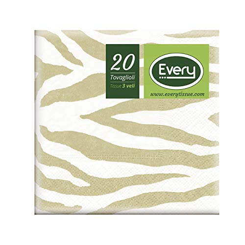 Every E243-260 Tissue Serviette, Papier, Sand, 24x24 cm, 20 von EVERY