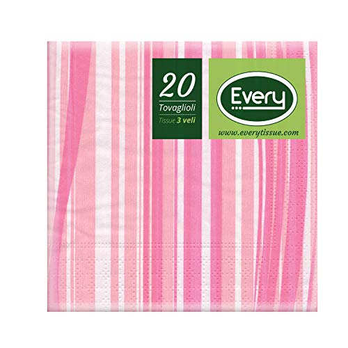 Every E243-D026 Tissue Serviette, Papier, 24 x 24 x 0.54 cm, 20 Einheiten von EVERY
