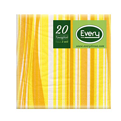 Every E243-D025 Tissue Serviette, Papier, Orange, 24x24x0.54 cm, 20 von EVERY