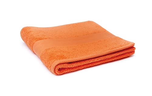 Excelsa Bagno Handtuch 40x60cm in orange, Baumwolle, 40 x 60 x 1 cm von Excelsa