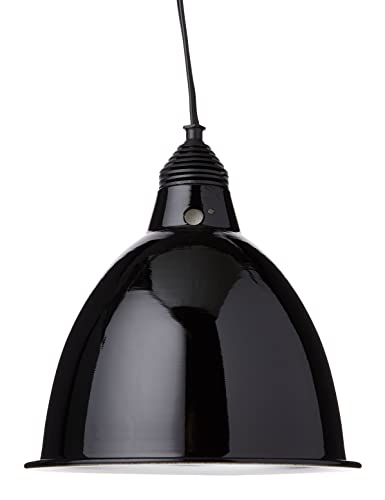 Exo Terra Reptile Dome, Aluminium Reflektorlampe, hitzebeständige Porzellanfassung, geeignet für Lampen bis 160W, Fassung E27, Schwarz von Exo Terra