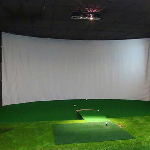 ExoticaBlend Indoor-Golfsimulator-Aufprallschirm für das Golftraining, Golfsimulator-Projektionsschirm-Familien-Indoor-Serie,3m*1m von ExoticaBlend