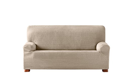 Eysa Aquiles elastisch Sofa überwurf 2 sitzer Farbe 00-Ecru, Polyester-Baumwolle, 37 x 29 x 7 cm von Eysa