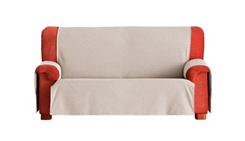 Eysa Constanza Nicht elastisch Sofa überwurf 2 sitzer, Baumwolle, 01-leinen, 37 x 5 x 29 cm von Eysa