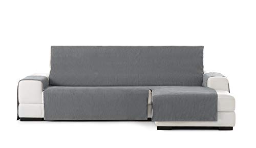 Practica sofa überwurf chaise longue extra 290cm rechts frontalsicht Rabat farbe 06- Dunkelgrau von Eysa