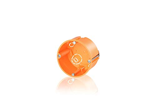 Hohlwanddose mit Metallkrallen orange 47mm Fräsloch 68mm (5 Stück) von F-tronic