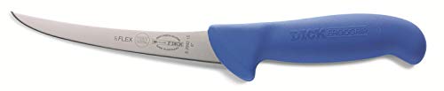 F. DICK Ausbeinmesser, ErgoGrip, halbflexibel (Messer mit Klinge 13cm, X55CrMo14 Stahl, nichtrostend, 56° HRC) 82982131, Blau von F. DICK