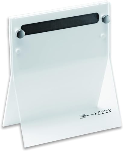 F. DICK Messerblock 4Knives (unbestückt, aus hochwertigem Acrylglas, inkl. Magnetleiste – fixiert die Messerklingen) 88040010-05, Weiß von F. DICK