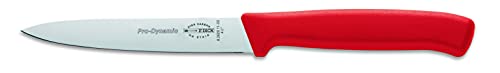 F. DICK ProDynamic Küchenmesser (Klingenlänge 11 cm, rot, Kochmesser für kleine Schneidaufgaben, Klinge X55CrMo14 Stahl, Härte 56° HRC) 82620112-03 von F. DICK
