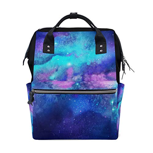 FANTAZIO Mummy Bag Rucksack Fancy Galaxy Muster Schultasche von FANTAZIO