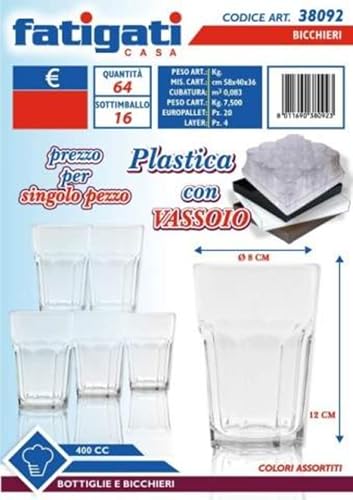 FATIGATI SRL Becher aus Kunststoff 400 cc 38092, Siehe Foto, Come von FATIGATI SRL