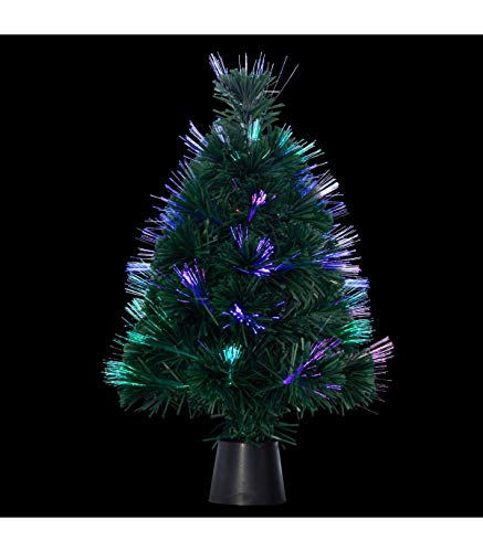 FEERIC CHRISTMAS - Weihnachtsbaum, künstlicher Weihnachtsbaum, Grün, Glasfaser, Mehrfarbig, H 45 cm von FEERIC CHRISTMAS