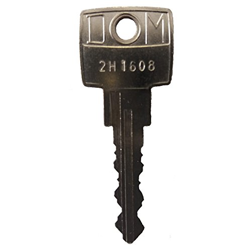 DOM Schlüssel - Ersatzschlüssel2H 0001 bis 2H 0500 - für Spindschlösser, Universalschlösser, Möbelschlösser, etc. von DOM (Schließungen 2H0001 bis 2H0500) - Schließung 2H0143 von FELGNER