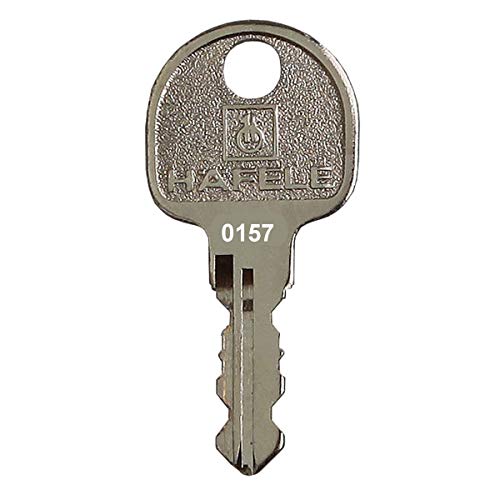HÄFELE Ersatzschlüssel 0001 bis 0500 - für Häfele Hebelzylinder, Möbelschlösser, Spindschlösser etc. - Nachschlüssel, Zusatzschlüssel - Schließung 0045 von FELGNER