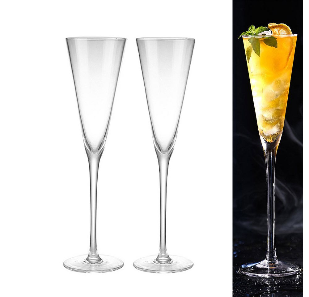 FELIXLEO Martiniglas V-förmige Martini Glas, Cocktailglas, Partyglas, 2er Set von FELIXLEO