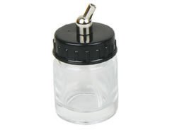 Glas-Farbbehälter Airbrush Fengda® BD-02, mit Deckel und Anschluss 22ml von Airbrush Fengda