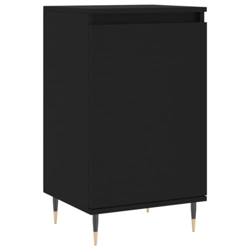 FENLAX Kommode Breite Seidbord Wohnzimmer Komodenschrank Für Schlafzimmer Flur Wohnzimmer Aparador Mehrzweckschrank 40x35x70 cm Schwarz von FENLAX