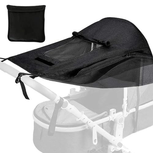 Universal Kinderwagen Sonnensegel,Sonnenverdeck für Kinderwagen,mit UV Schutz 50+ und Wasserdicht,Verstellbar,Kinderwagen sonnenschutz,mit Sichtfenster und Seitenflügel für Kinderwagen Buggy von FGen