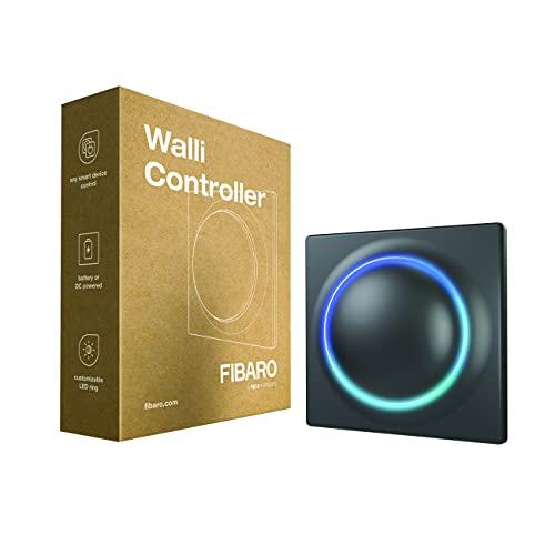 FIBARO Walli Controller/Z-Wave Plus Aufputz-Batteriebetriebene Fernbedienung, Anthracite, FGWCEU-201-8, FGWCEU-201-1-8 von FIBARO