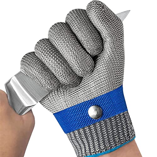 FIBOUND Level 5 Schnittfeste Handschuhe Schutzhandschuhe Schnittfest Schnittfest Handschuhe,Einteiler, zum Austernschälen in der Küche, zum Schneiden,zum Schneiden von Metall, Größe M von FIBOUND