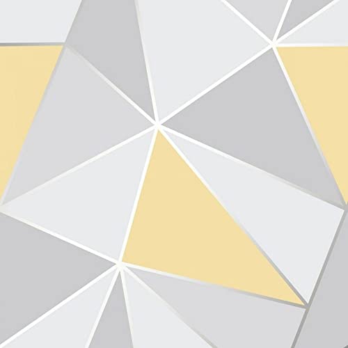 Fine Decor fd41991 Wandtapete mit geometrischem Muster in gelb-grau von FINE DECOR