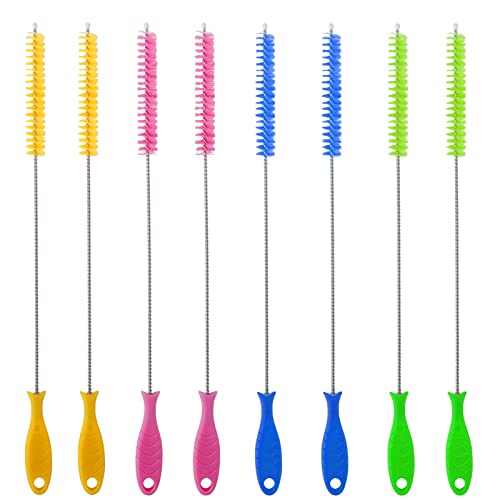 FINEASY 8Pcs Strohhalm Reinigungsbürste Strohhalm Bürste Heizkörperbürste Strohhalm Reinigungsbürste Reinigungsbürsten Milchschlauchbürste, Cleaning Brush Flaschenbürste Reinigen Teekanne Düse von FINEASY