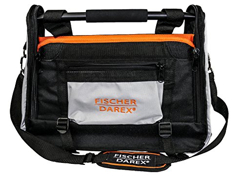 Fischer Darex 810309 Werkzeugkoffer mit mehreren Taschen mit wasserdichtem Boden, Nylon, Schwarz von FISCHER DAREX