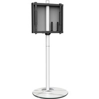 Tv Ständer Weiss tv Bodenständer Höhenverstellbar Drehbar tv Standfuß Fernsehständer mit Luxuriösen Design für 32 bis 60 Zoll bis zu 40kg Max. vesa von FITUEYES