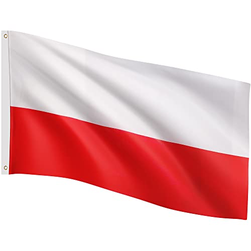 FLAGMASTER Flagge, 30 verschiedene Fahnen zur Wahl, Größe 120 cm x 80 cm, Polen von FLAGMASTER