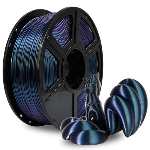 FLASHFORGE ABS Filament 1.75mm, Burnt Titanium Chamäleon Farbwechsel 3D Drucker Filament, ändert die Farbe mit Licht und Winkeln, 1KG Spule (2.2lbs), Zähes und hitzebeständiges Filament von FLASHFORGE