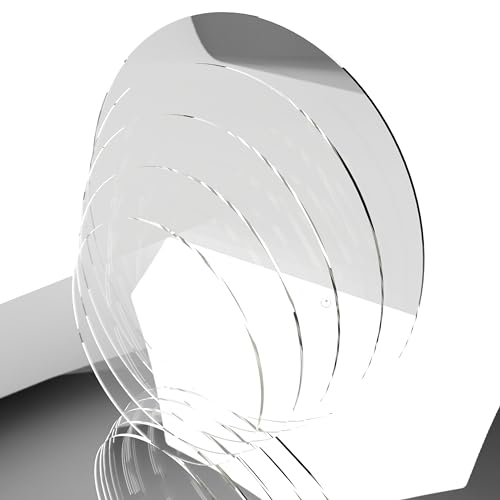 Acrylglas zuschnitt nach mass platte rund platten politur plexi platten 2-5mm Transparent Glasklar Materialstärke und Größe Wählbar (1, Dicke 4mm) von FLEXISTYLE