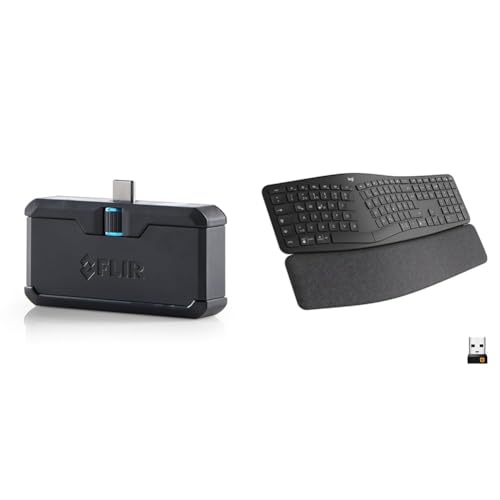 FLIR ONE Pro Thermal Imaging Camera for Android USB-C & Logitech ERGO K860 kabellose ergonomische Tastatur – geteilte Tastatur von FLIR