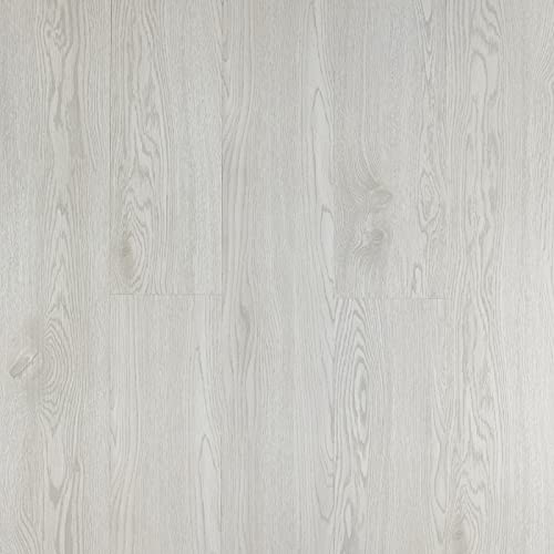 FLOREXP Vinyl-Bodenbelag – Linoleum-Bodenbelag mit Holz-Effekt,abziehen und aufkleben,Bodenfliesen,selbstklebend,2.0mm 1 Stück,wasserdicht, für Küche, Wohnzimmer- (Weiße Eiche) von FLOREXP