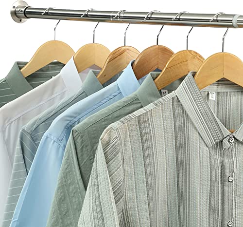 Ausziehbare Kleiderstange, 38-99 CM Garderoben-Stange der Kleiderbügel aus Edelstahl Verstellbarer Kleiderschrank Kleiderstange für Schlafzimmer von FLY HAWK