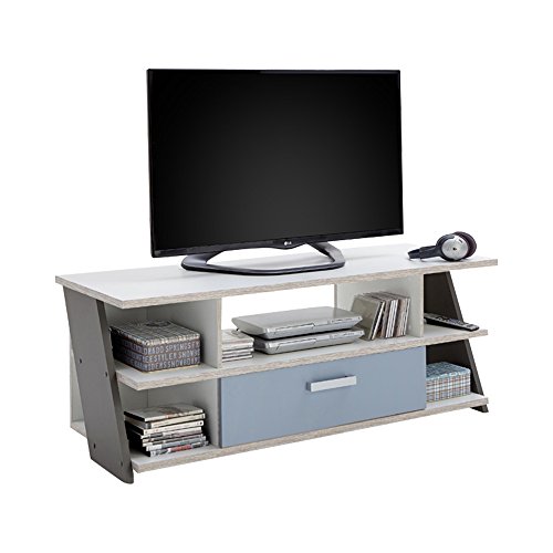 FMD furniture Lowboard, Spanplatte, Sandeiche/farbig, ca. 135 x 51,5 x 50 cm von FMD