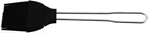 FMprofessional Backpinsel 22cm 55mm Silikon, Edelstahl, Schwarz/Silber, ca von FMprofessional