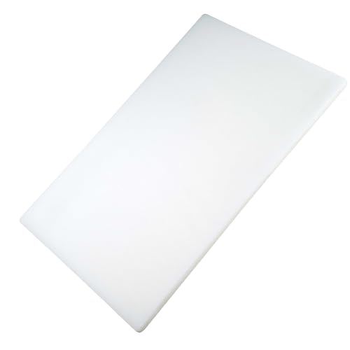 FMprofessional Schneidebrett aus Kunststoff Extra Groß – Farbe Weiß: Für Backwaren – Farbcodierung nach HACCP – Profi Gastro Schneidebretter – Spülmaschinenfest, ca. 45 x 30 cm von FMprofessional