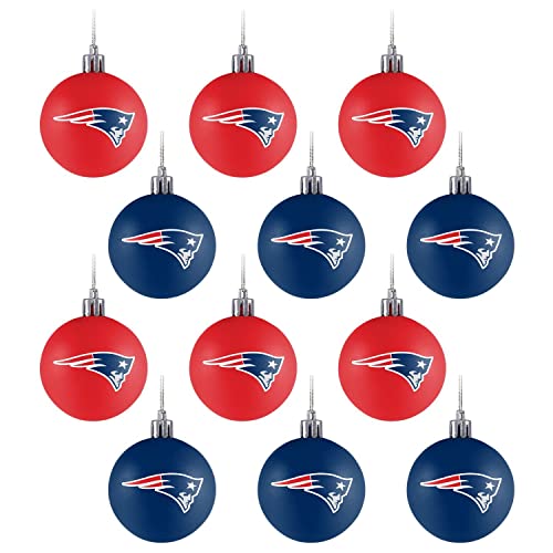 FOCO New England Patriots 12er Set Xmas NFL Weihnachtskugeln von FOCO