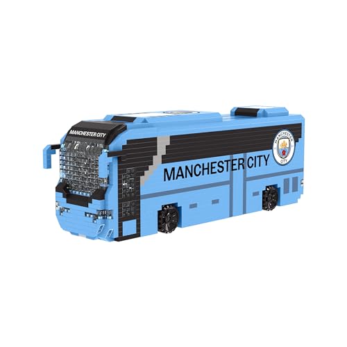 FOCO Offizielles Lizenzprodukt Manchester City FC BRXLZ-Steine 3D-Fußball-Reisebus Bau-Set von FOCO