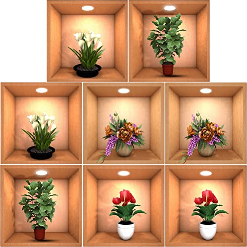 FOMIYES 3d Tapete 3d Tapete 3D- -Wandaufkleber 2 3D-Kunst -Bonsai-Wandtattoos Zum Abziehen Aufkleben Botanische Wandkunst Wandbild Für Schlafzimmer Esszimmer Home Decor Home Decor von FOMIYES