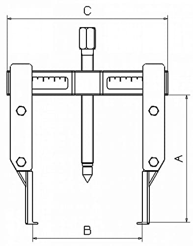 EXTRACTOR FORZA 3 PATAS FINAS A=300XB=210 von FORZA