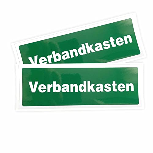 Aufkleber Verbandkasten 21x7,5 cm - für Außen- und Innenbereich - Verbandkasten Sticker von FOTOFOL