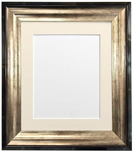 FRAMES BY POST Bilderrahmen, elfenbeinfarbenes Passepartout, 30,5 x 25,4 cm, Bildgröße 22,9 x 17,8 cm von FRAMES BY POST